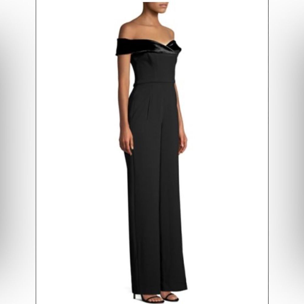Anthropologie X Black Halo Yoli Off The Shoulder Jumpsuit